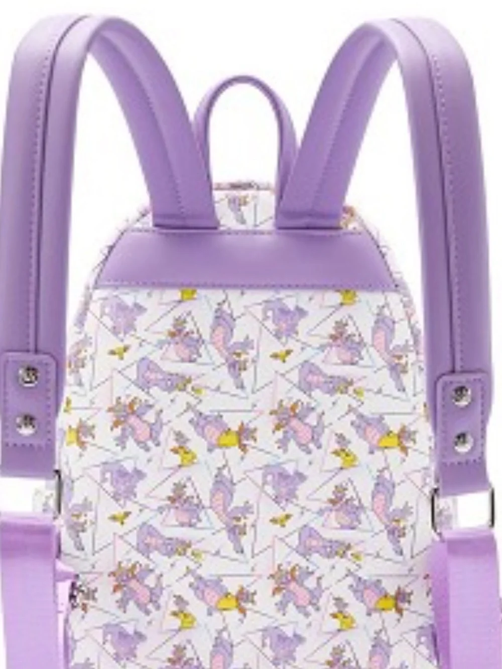 Loungefly Disney Parks FigmentIridescent Holographic allover print Mini BP New!